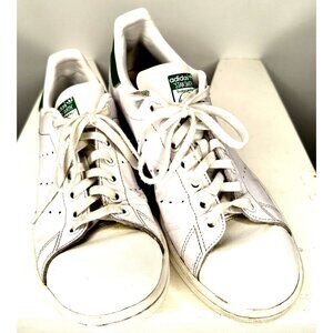 ADIDAS Mens Shoes Leather Stan Smith Ortholite Low Top Sneaker White Green US6.5